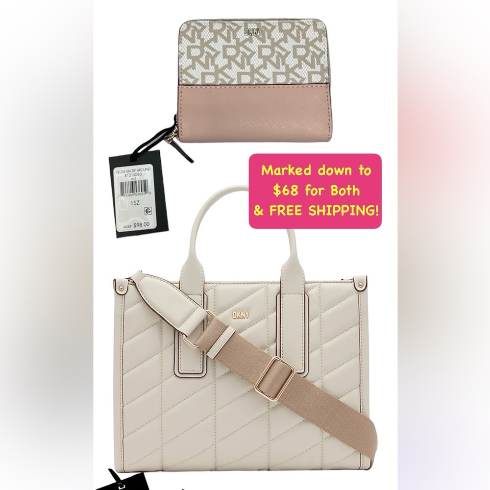 ~ DKNY ~ SET ~ HANDBAG & WALLET ~ BOTH•ARE•NWT
